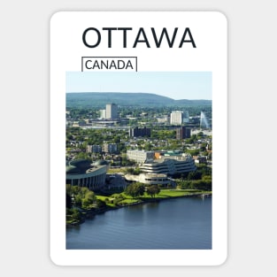 Ottawa Ontario Canada Skyline Urban Cityscape Gift for Canadian Canada Day Present Souvenir T-shirt Hoodie Apparel Mug Notebook Tote Pillow Sticker Magnet Magnet